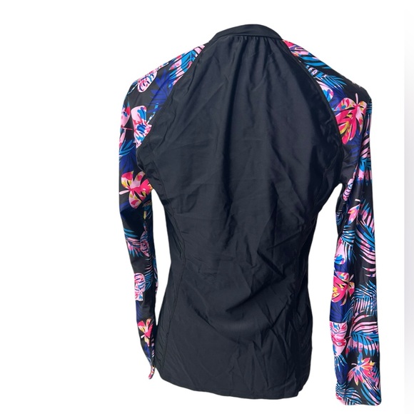 JASAMBAC women’s full zip rashguard jacket sun protection long sleeve NWT - Picture 3 of 6